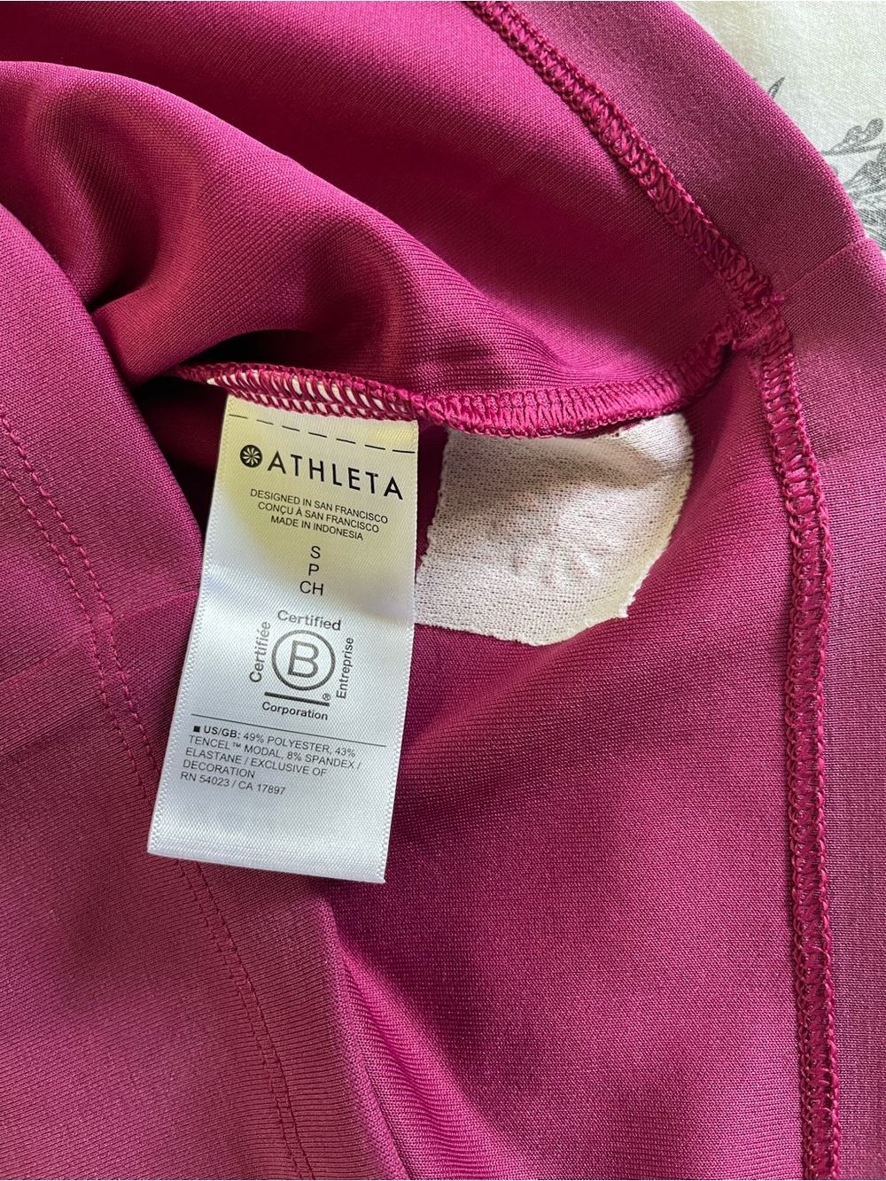 Athleta Seasoft Tee Wildberry View 6